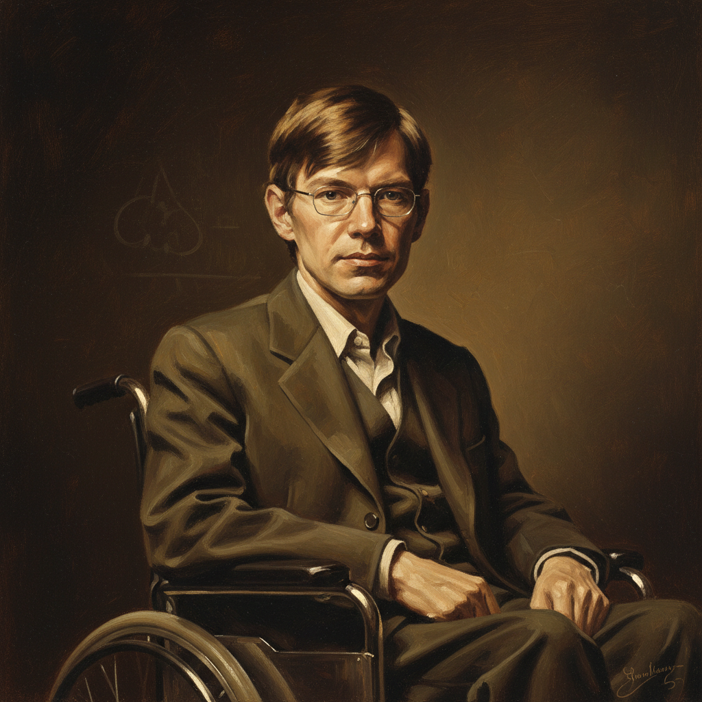 Portrait de Stephen Hawking