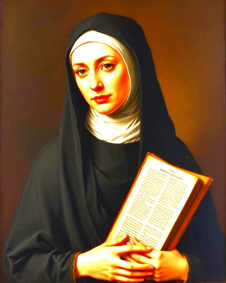 Portrait de Hildegarde de Bingen