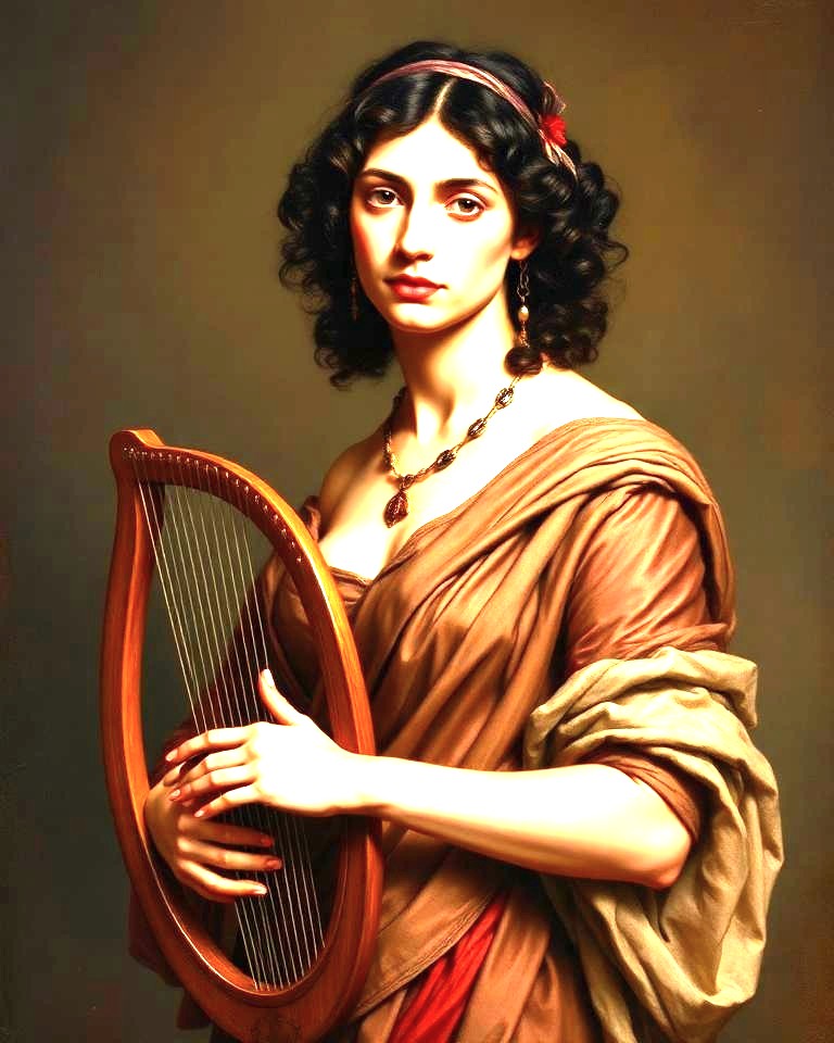 Portrait de Sappho de Lesbos